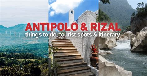rizal tourist spots itinerary